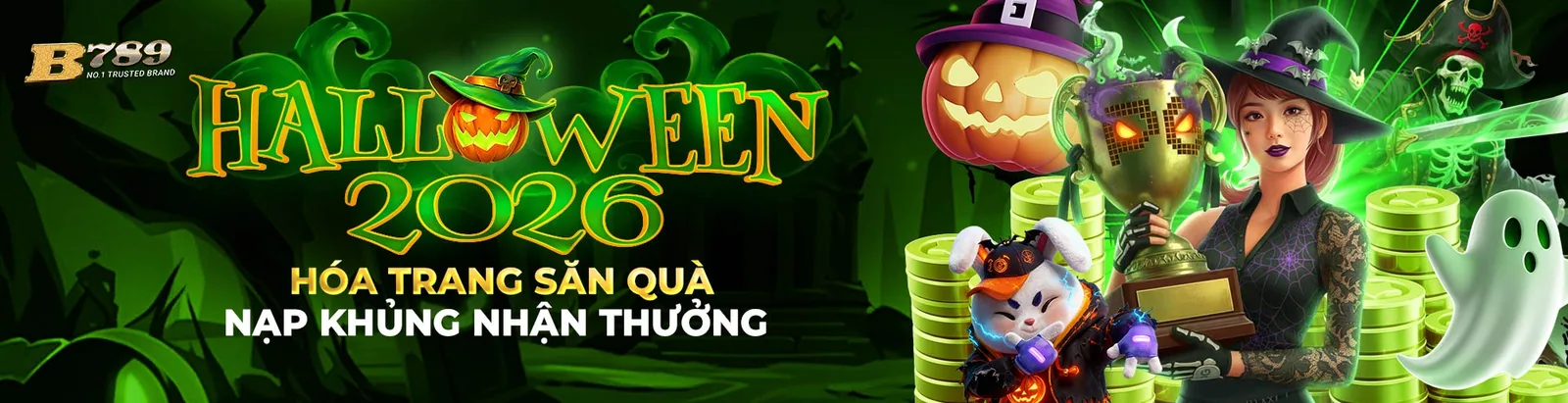 HALLOWEEN 2026 - HÓA TRANG SĂN QUÀ NẠP KHỦNG NHẬN THƯỞNG