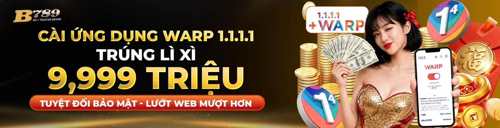 TẢI ỨNG DỤNG 1.1.1.1 NHẬN LÌ XÌ
