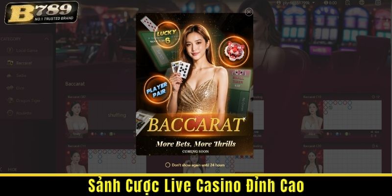 sảnh live casino