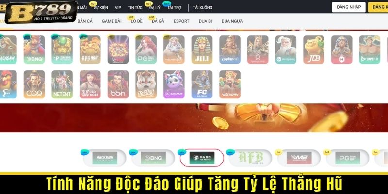 tính năng độc đáo tăng tỷ lệ nổ hũ